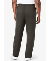 KingSize Men's Lightweight Jersey Open Bottom Sweatpants