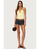 Edikted Women's Chantelle Keyhole Tank Top