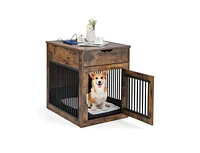 2-In-1 Dog House with Drawer and Wired Wireless Charging