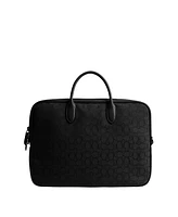 Coach Men's Theo Work Signature Jacquard Bag
