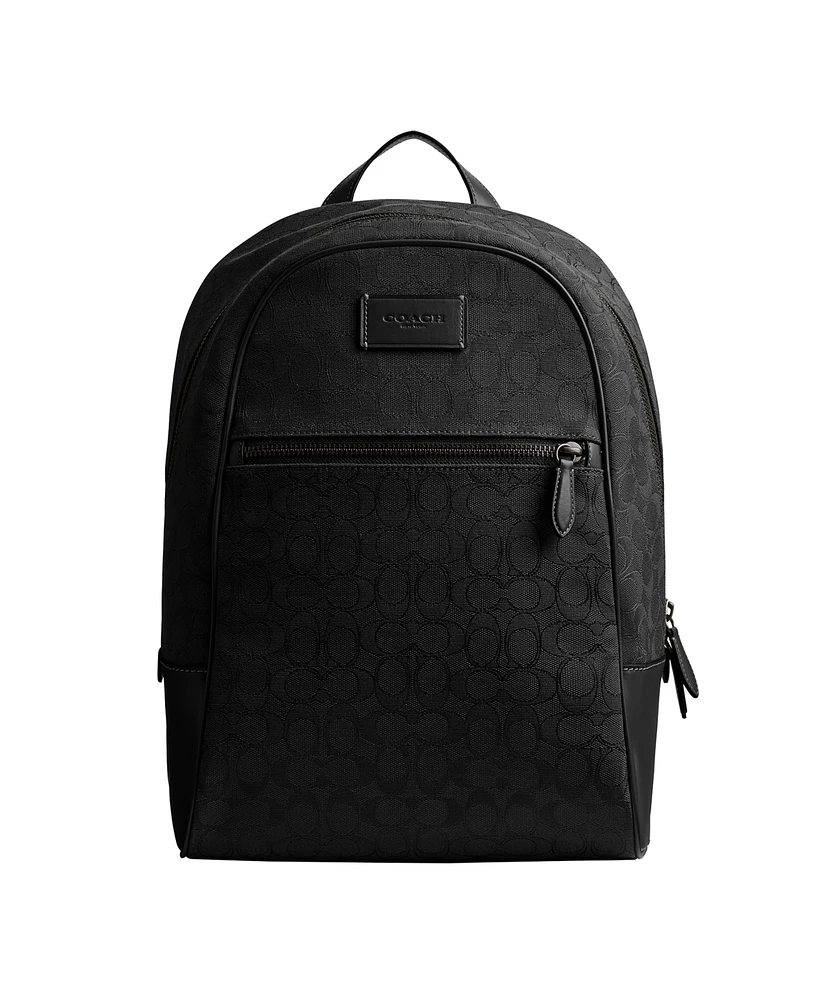Coach Men's Signature Jacquard Backpack