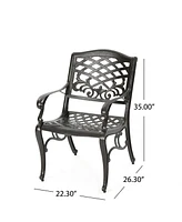 Flynama Outdoor 2 Pieces Aluminium Dining Chairs