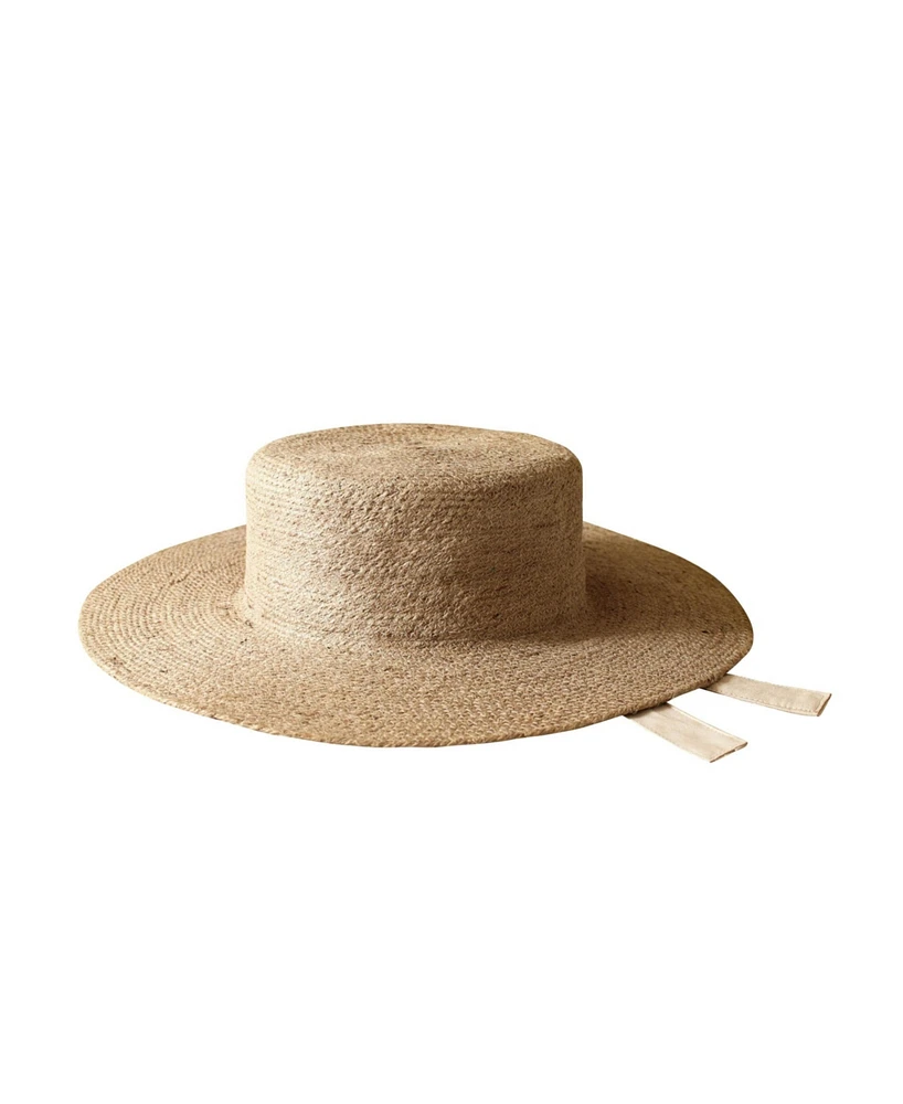 Brunna.co Loli Jute Straw Hat in Neutral Beige