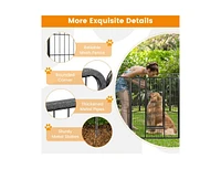 16 Panel 40 Inches Height Dog Playpen with Lock and Large Door