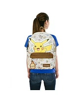 Pokemon Pikachu All-Over Print Characters 17” Adult Backpack