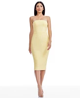 Dress the Population Women's Viviana Sequined Strapless Bodycon Dress