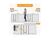8 Panel 40 Inch Height Pet Fence Indoor Outdoor
