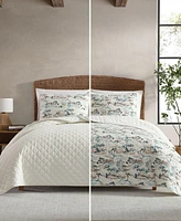 Eddie Bauer Alani Island Conversation Cotton Reversible -Pc. Quilt Set
