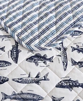 Eddie Bauer Wes Fish Cotton Reversible 3-Pc. Quilt Set