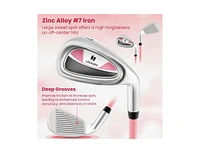 Junior #7 Iron for Kids with Fiberglass Shaft and Headcover