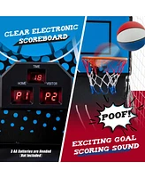 Dual Shot Basketball Arcade Game with 8 Game Modes and 4 Balls