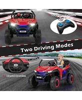 12V 2-Seater Kids Ride on Utv with Slow Start Function and Music Player