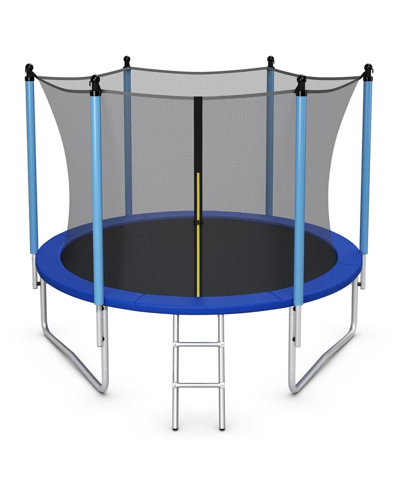 Outdoor Trampoline with Safety Closure Net