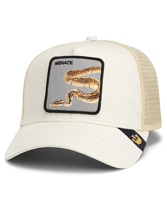 Goorin Bros Men's Cream Deadly Companion Adjustable Canvas Trucker Hat