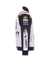 Jh Design Men's White William Byron Liberty University Full-Snap Twill Uniform Jacket