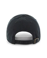 '47 Brand Men's Black Indiana Pacers Primary Logo Clean Up Adjustable Hat