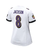 Nike Women's Lamar Jackson White Baltimore Ravens Player Game Jersey