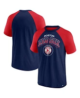 Fanatics Men's Navy/Red Boston Red Sox Fundamentals Walk Off Raglan T-Shirt