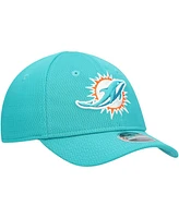 New Era Toddler Aqua Miami Dolphins Main 9FORTY Adjustable Hat