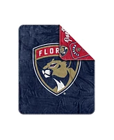 Logo Brands Florida Panthers 50" x 60" Dream Weave Throw Blanket
