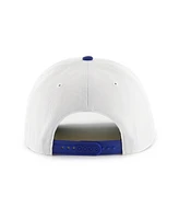 '47 Brand Men's White/Blue New York Knicks Drop shadow Rope Hitch Adjustable Hat