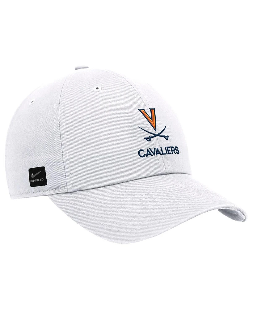 Nike Men's White Virginia Cavaliers 2025 On-Field Club Adjustable Hat