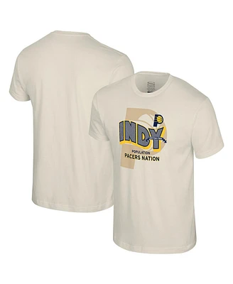 Stadium Essentials Men's and Women's Natural Indiana Pacers Greetings From T-Shirt