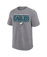 Fanatics Men's Heather Gray Philadelphia Eagles Big Tall Top Notch T-Shirt