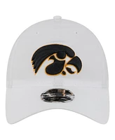 New Era Men's White Iowa Hawkeyes Active Ripstop 9TWENTY Adjustable Hat