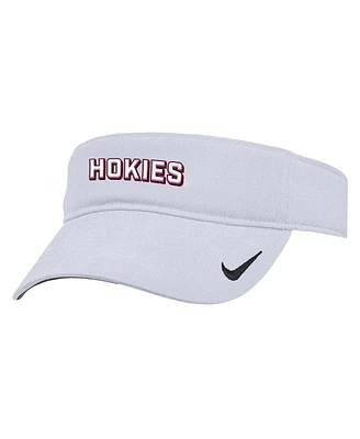 Nike Men's White Virginia Tech Hokies 2025 On-Field Ace Performance Adjustable Visor Hat