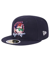 New Era Big Boys and Girls Navy Major League Neon 59FIFTY Fitted Hat