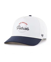 '47 Brand Men's White/Navy New England Patriots Gimmie Golf Hitch Rope Adjustable Hat