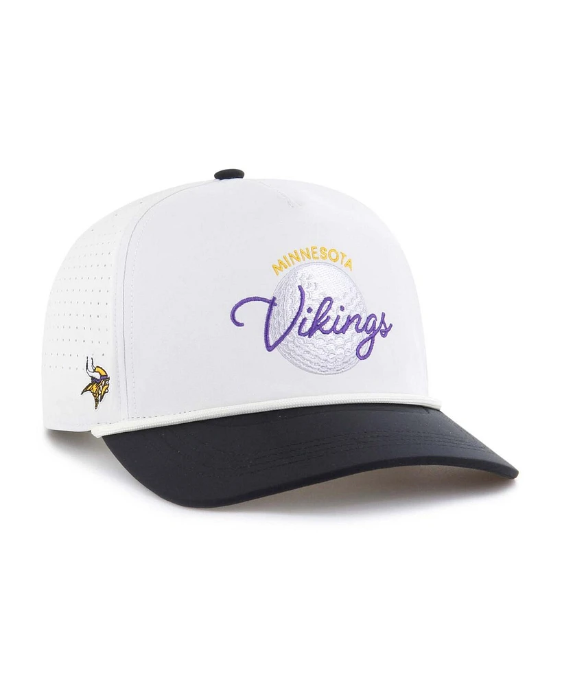 '47 Brand Men's White/Black Minnesota Vikings Gimmie Golf Hitch Rope Adjustable Hat