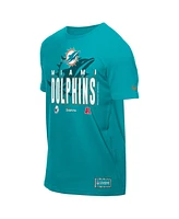 New Era Men's Aqua Miami Dolphins 2025 Nfl Training Camp T-Shirt