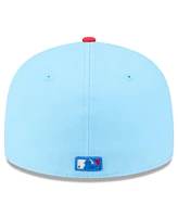 New Era Men's Light Blue/Red Arizona Diamondbacks 2025 Fourth of July Low Profile 59FIFTY Fitted Hat