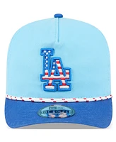 New Era Men's Light Blue/Royal Los Angeles Dodgers 2025 Fourth of July Golfer Snapback Hat