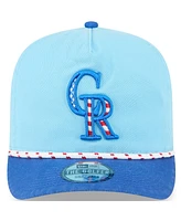 New Era Men's Light Blue/Blue Colorado Rockies 2025 Fourth of July Golfer Snapback Hat