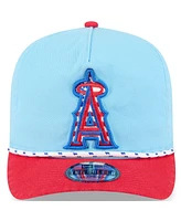 New Era Men's Light Blue/Red Los Angeles Angels 2025 Fourth of July Golfer Snapback Hat