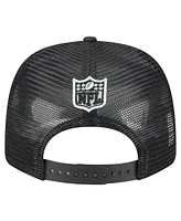 New Era Men's Black Las Vegas Raiders Team Collection 9SEVENTY Stretch-Snap Adjustable Hat