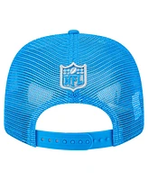New Era Men's Blue Detroit Lions Team Collection 9SEVENTY Stretch-Snap Adjustable Hat