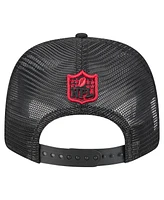 New Era Men's Black Atlanta Falcons Team Collection 9SEVENTY Stretch-Snap Adjustable Hat