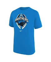 Nike Big Boys and Girls Blue Carolina Panthers Icon Legend T-Shirt