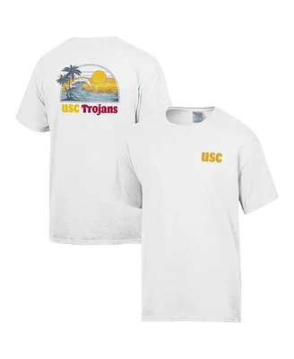 Comfortwash Men's White Usc Trojans Illustrative T-Shirt