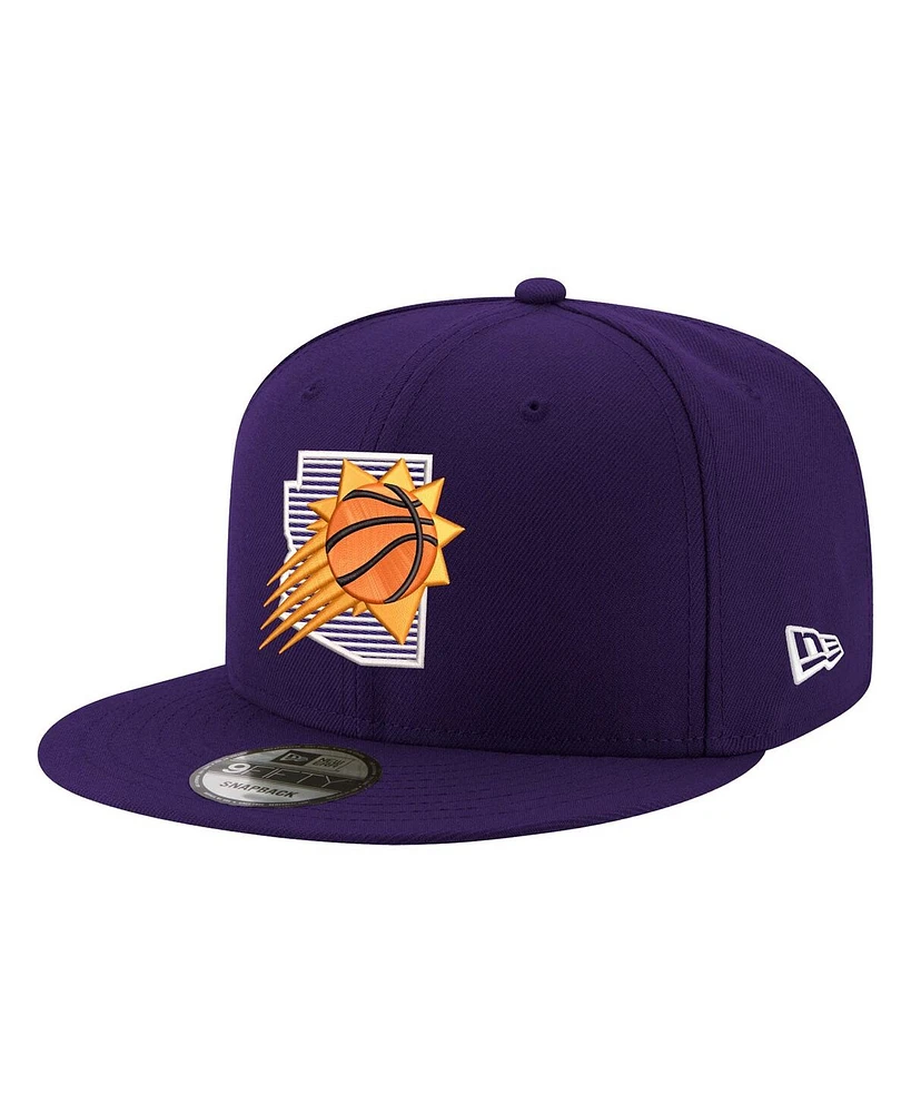 New Era Men's Purple Phoenix Suns State Pride 9FIFTY Snapback Hat