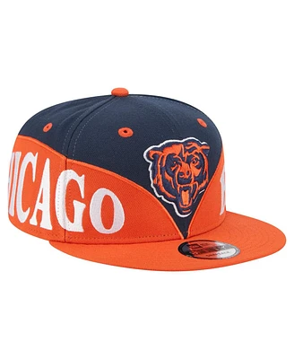 New Era Men's Navy/Orange Chicago Bears Split 9FIFTY Snapback Hat