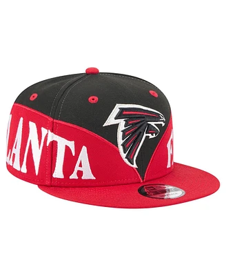 New Era Men's Black/Red Atlanta Falcons Split 9FIFTY Snapback Hat