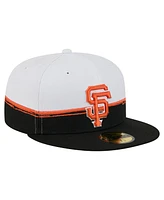 New Era Men's Black/White San Francisco Giants Paint Stroke 59FIFTY Fitted Hat