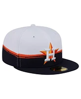 New Era Men's Navy/White Houston Astros Paint Stroke 59FIFTY Fitted Hat