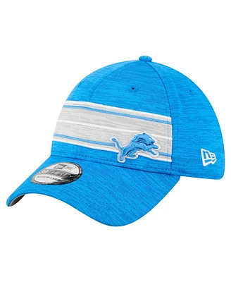 New Era Men's Blue Detroit Lions Stripes 39THIRTY Flex Hat