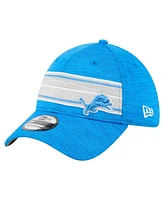 New Era Men's Blue Detroit Lions Stripes 39THIRTY Flex Hat